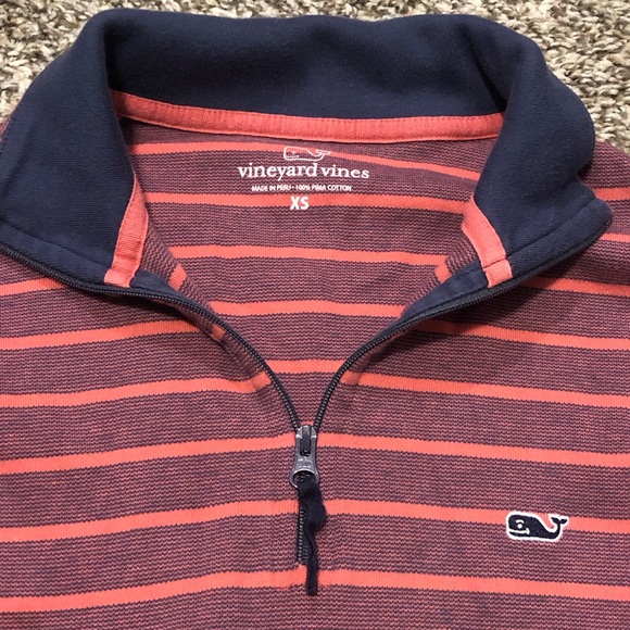 Vineyard Vines Purple Striped Pullover Shirt - Picture 4 of 8